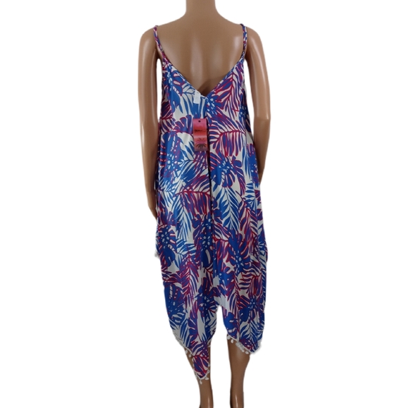 - Goa Beachwear Floral Cover-up - with Spaghetti - Picture 4 of 4